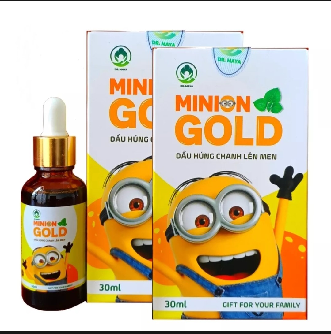 Dầu húng chanh Minion gold Tinh dầu húng chanh Minion 30ml Tinh dầu húng chanh GOLD