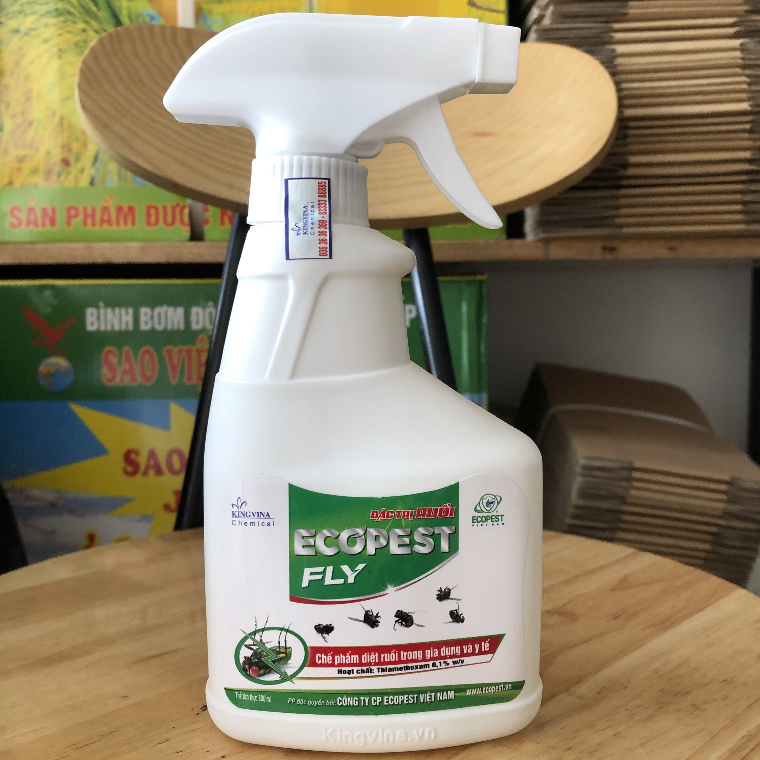 Thuốc diệt ruồi dạng xịt không gây độc hại ECOPEST FLY 300ml, chai xịt ruồi thế hệ mới – Đảm bảo xịt là chết