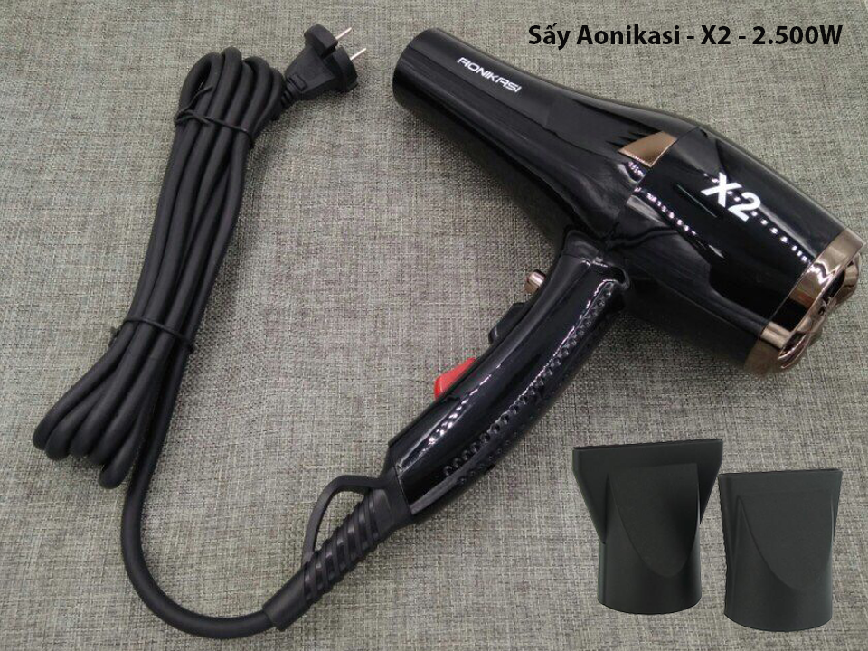 Máy sấy tóc nóng lạnh công suất lớn chuẩn salon tócAonikasi X2- 2.500w