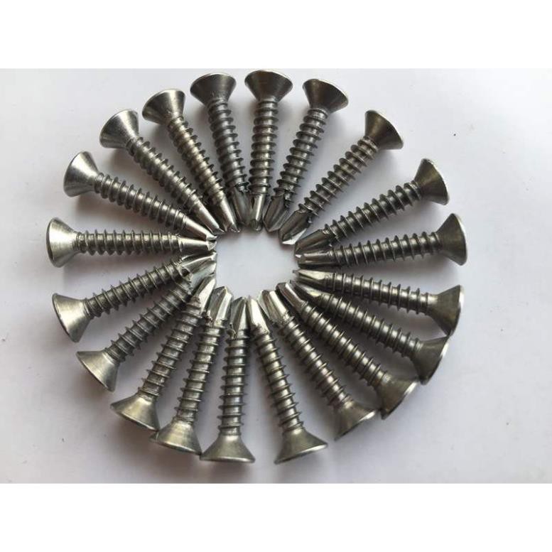 1kg Vít inox 304 tự khoan đầu bằng