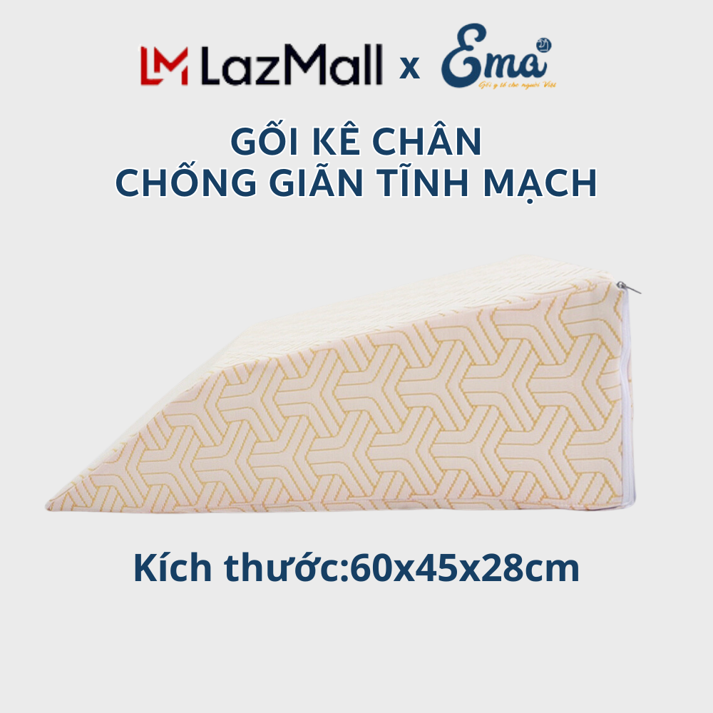 Gối gác chân giãn tĩnh mạch EMA cho người lớn - Độ cao vừa phải - Giá thành hợp lý - Đa dụng