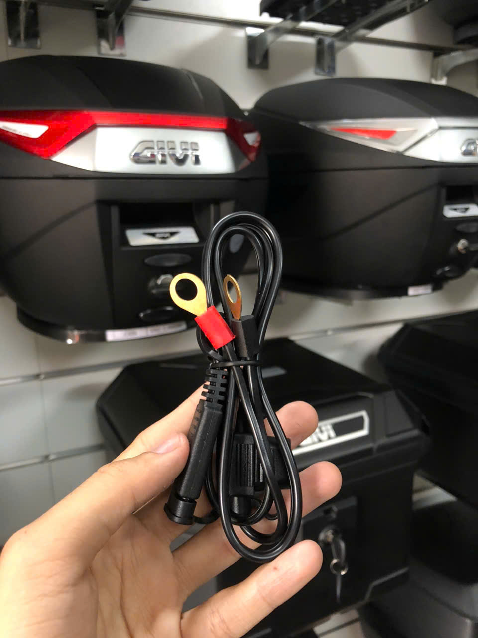 Dây điện nối ắc quy 12V (Combo đầu nối và dây nối 3m) dùng cho bơm 12V