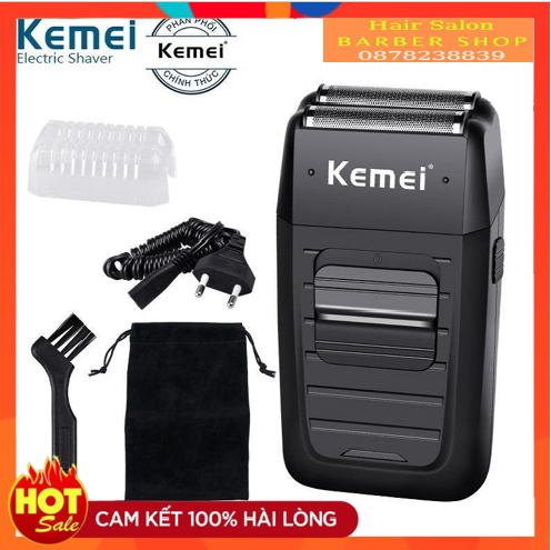 Cạo khô kemei 1102 - máy cạo râu cạo khô dành cho thợ cắt tóc và nam giới - bảo hành 3 tháng lỗi 1 đổi 1