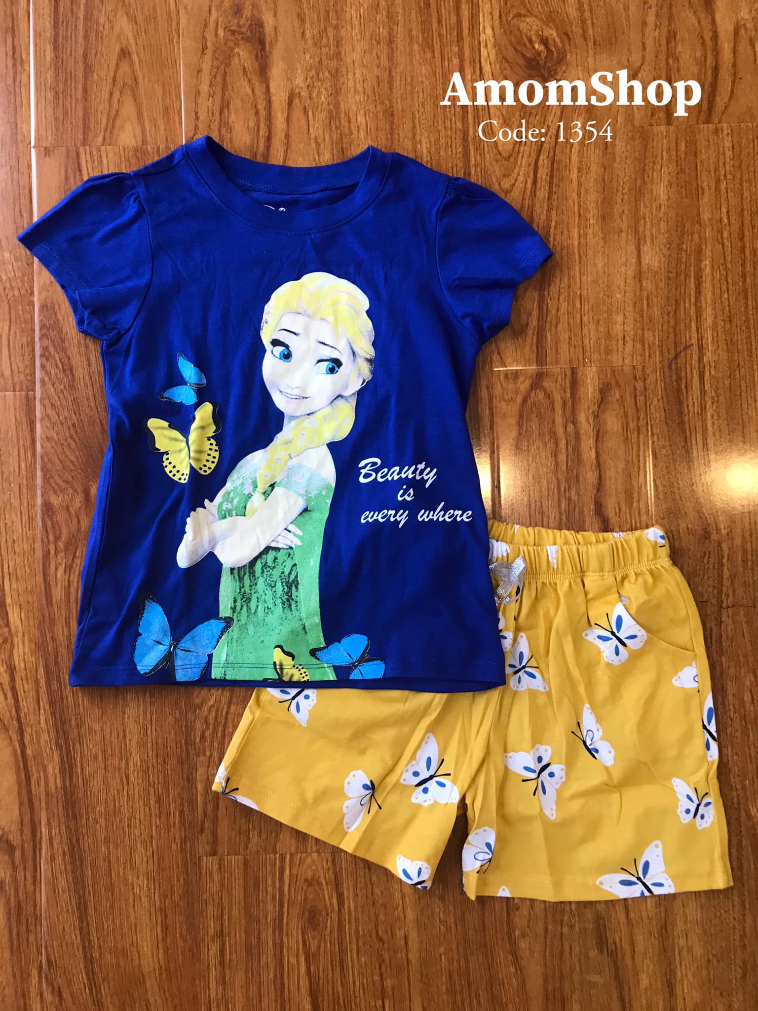 Amomshop - set bộ disney bé gái -hàng hiệu xuất khẩu