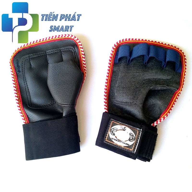 Găng Tay Tập Tạ ,Xà  Có Viền Băng Cuốn Cao Cấp Tienphatsmart