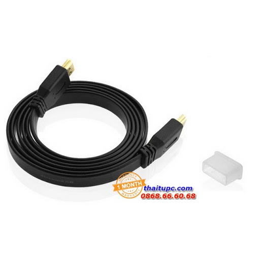 Cáp hdmi 2.0 dẹt 2m chuẩn 4k 30hz ugreen 70159 cao cấp