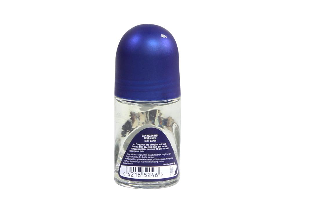 Combo 2 chai lăn khủ mùi Nivea Men chống ố vàng 12ml