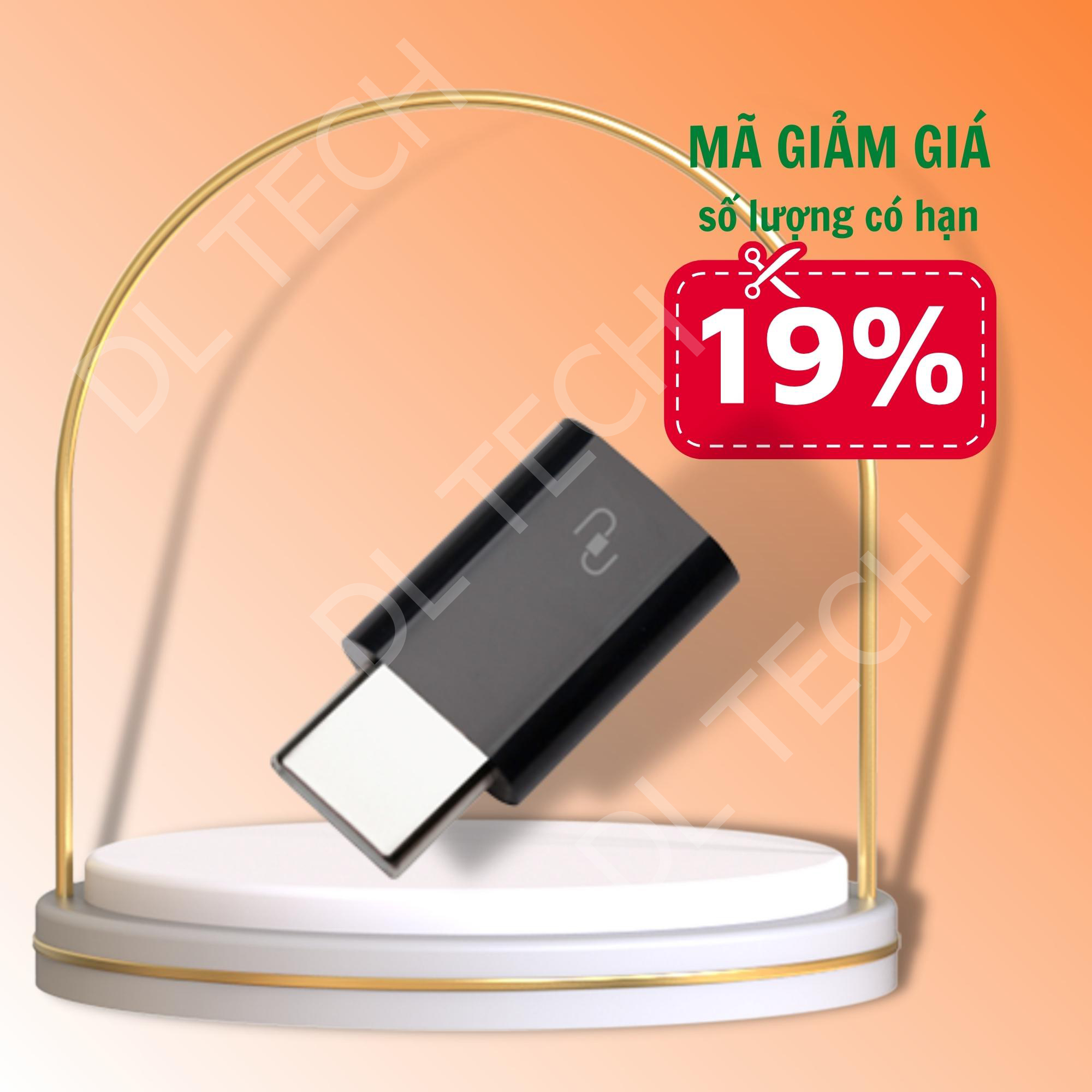 Đầu chuyển micro usb sang type c dl tech