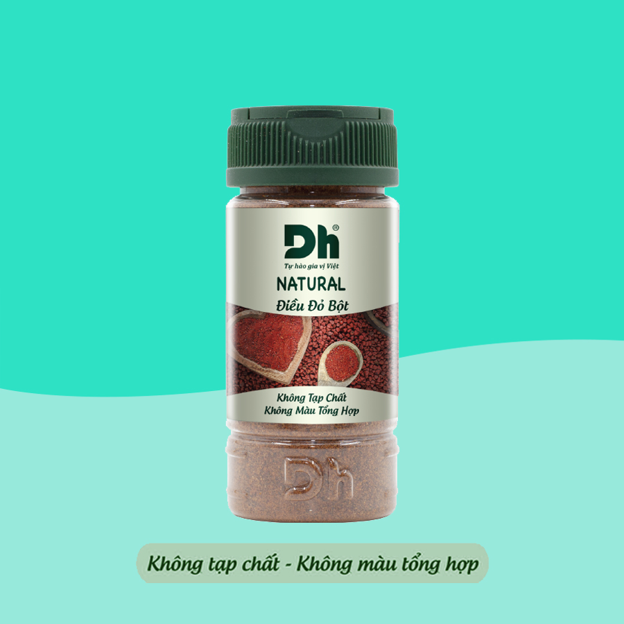 Natural Điều đỏ bột hũ 50gr, thương hiệu DH Foods