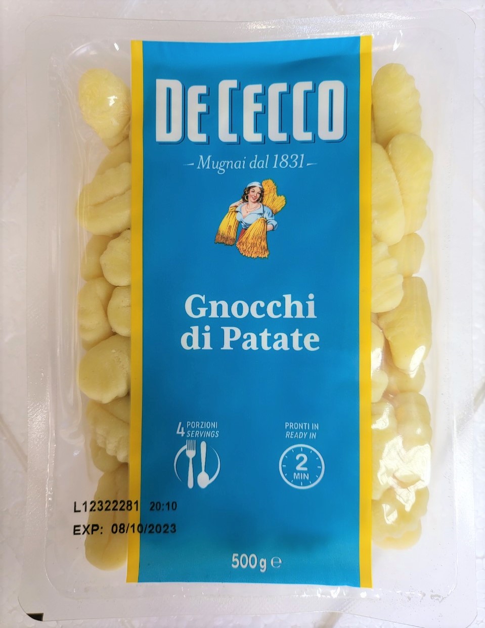 Nui khoai tây de cecco potato gnocchi pasta