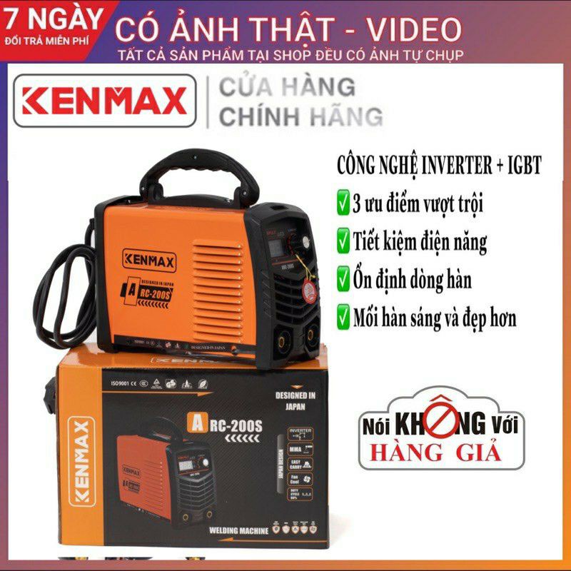 Máy hàn điện tử kenmax arc 200s ⚡️ tặng full bộ phụ kiện ⚡️ ⚡️ thương hiệu nhật bản ⚡️ bảo hành toàn quốc