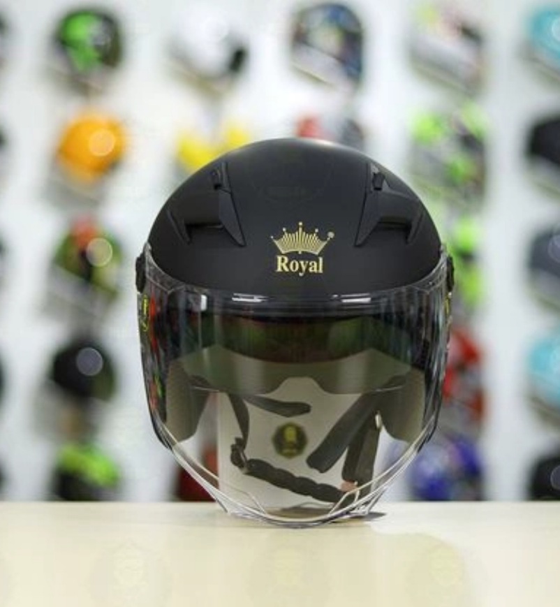 Nón bảo hiểm royal 3/4 2 kính m268 mẫu mới siêu đẹp