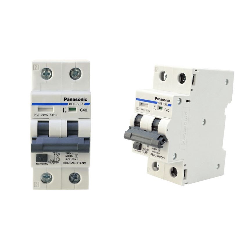 Mcb 2 tép chống giật panasonic 32a 40a 50a 63a