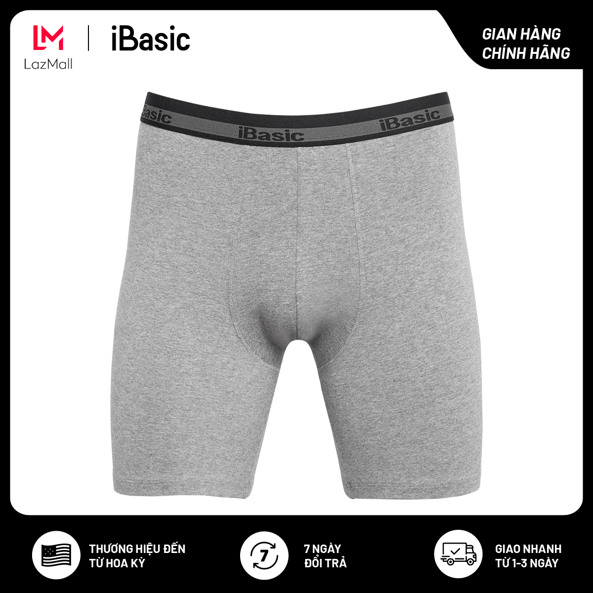 Quần lót nam cotton đùi dài iBasic PANM076
