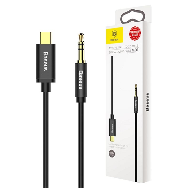 Cáp chuyển đổi từ type c sang 3.5 aux audio baseus m01