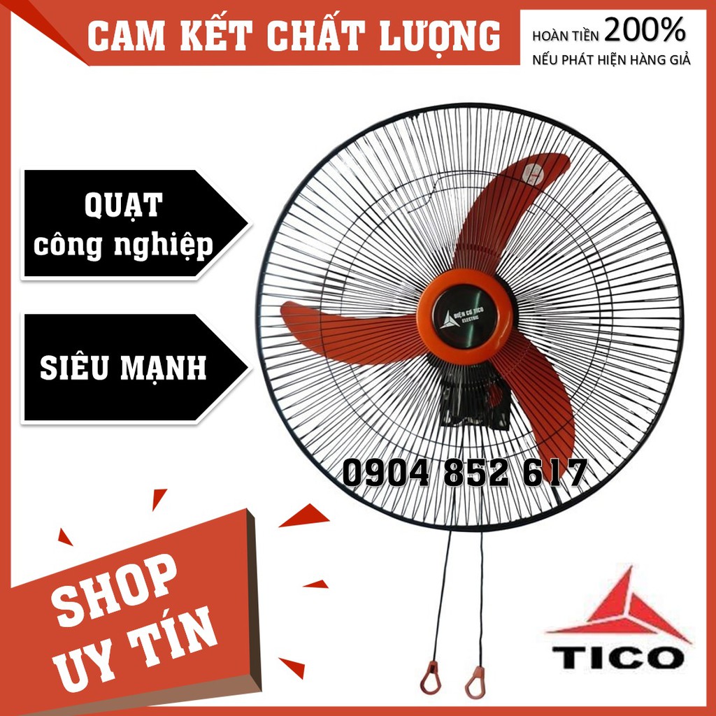 Quạt Treo Tường Tico Sải Cánh 450, Quat Treo Tường Công Nghiệp Điện Cơ Việt Nhật, - Tcn-B500