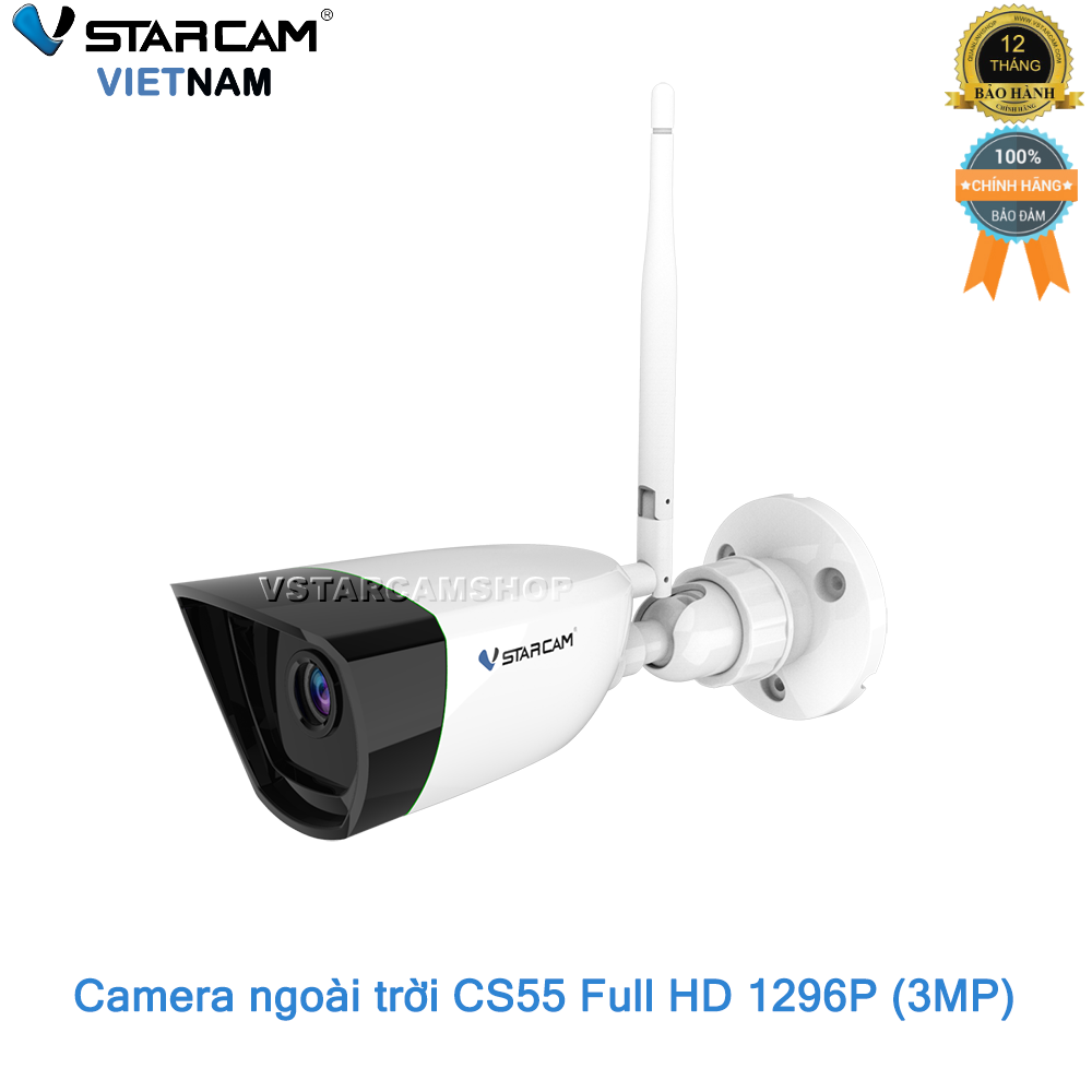 Camera IP Wifi hồng ngoại ngoài trời Vstarcam CS55 Full HD 1080P 3MP bảo hành 12 tháng
