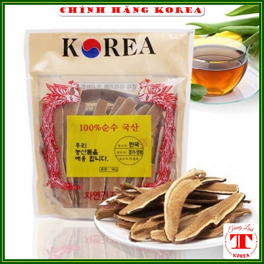 Nấm linh chi thái lát hàn quốc chính hãng túi 0,5kg - Nấm thái lát thải độc gan thanh lọc cơ thể - tranglinh