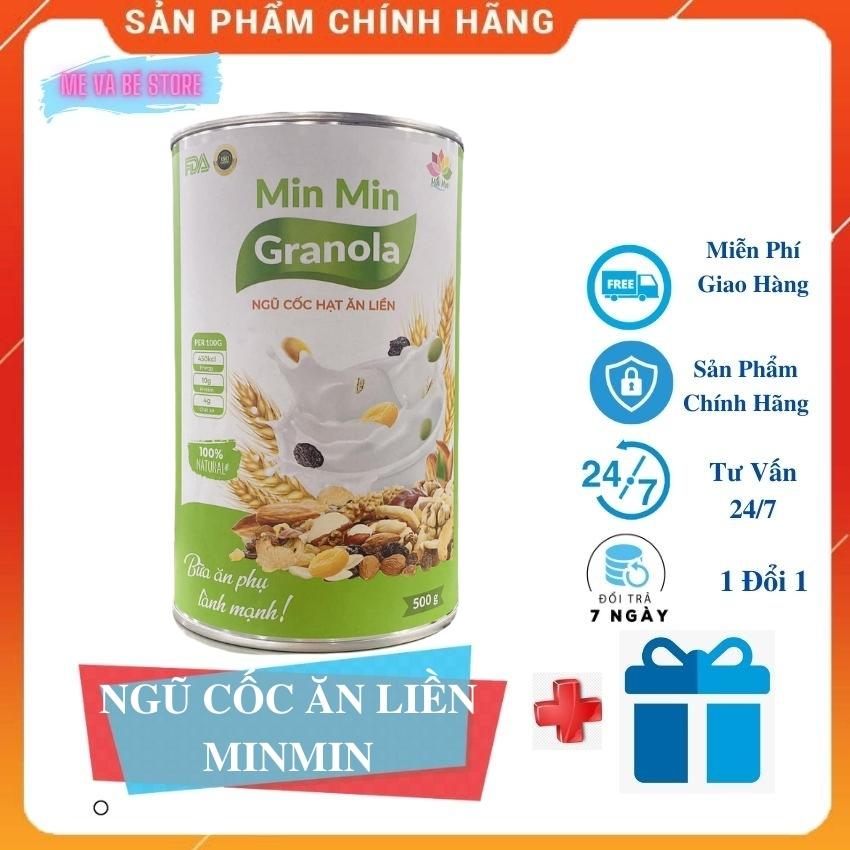 Ngũ cốc ăn liền granola minmin- ăn liền, lành mạnh, ngũ cốc ăn sáng