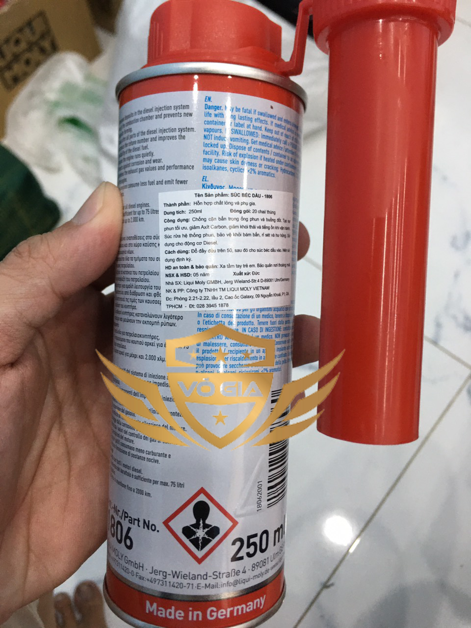 Súc béc dầu vệ sinh buồng đốt Liqui Moly 1806 250ml dùng cho các dòng xe máy dầu