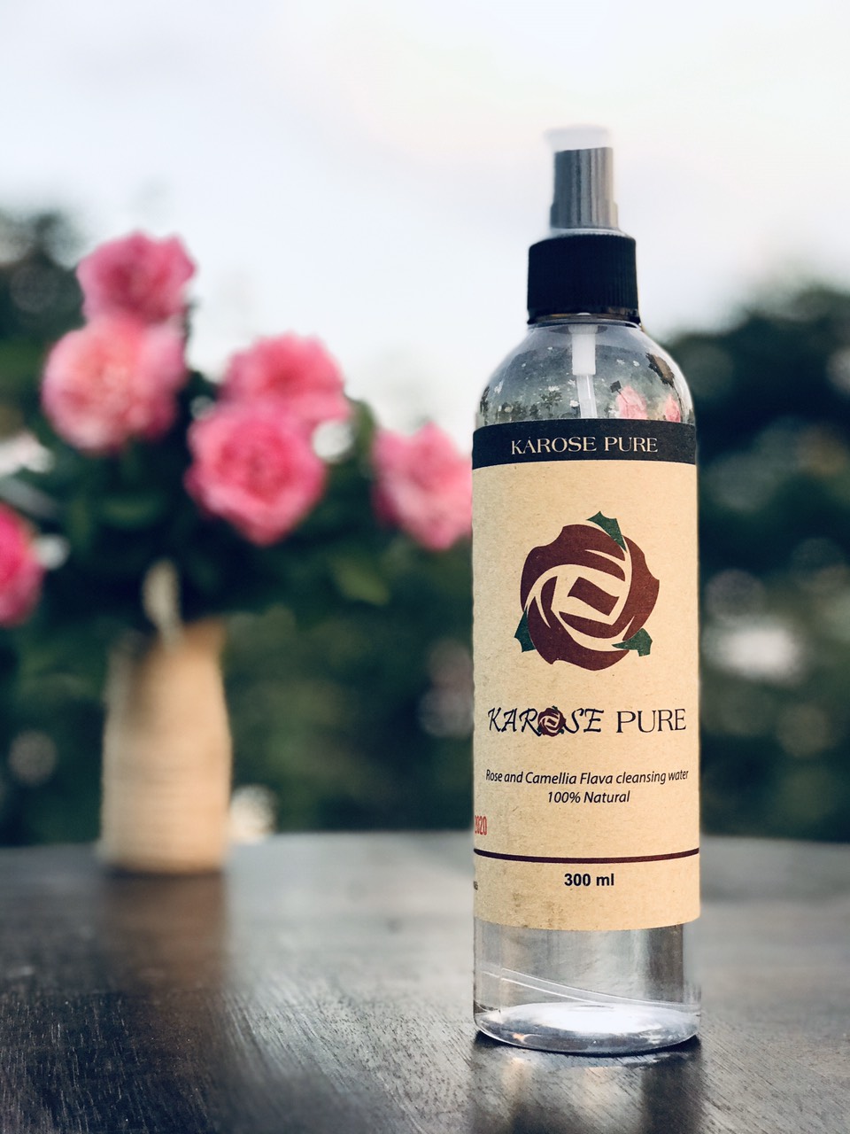 Nước lau mặt hoa hồng Karose pure