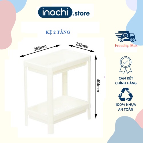 Mega Kệ nhựa Đa Năng 2 Tầng inochi Dùng Để Đựng Gia Vị Nhà Bếp thông minh Cao Cấp Nhật Bản inochi.store