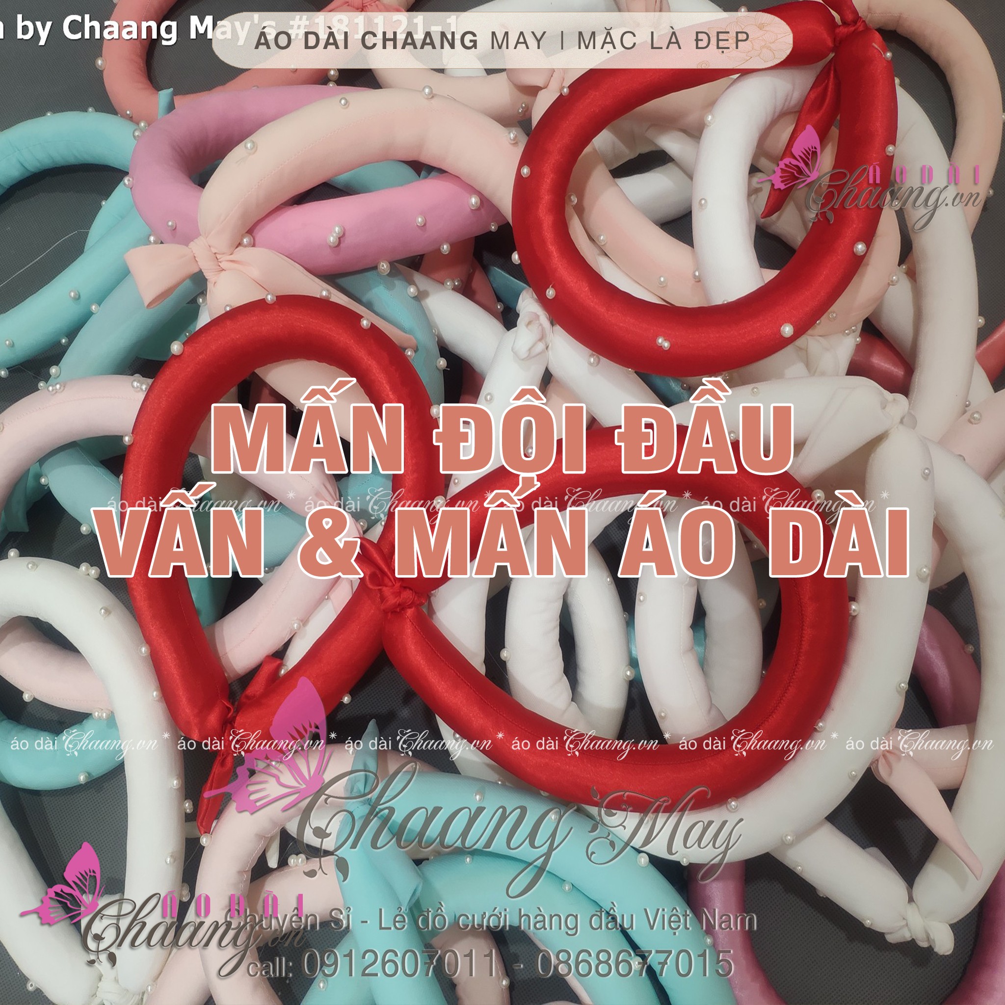 Mấn (vấn) đội đầu, Mấn áo dài đính đá ngọc đơn phụ kiện cài tóc cô dâu áo dài cho bé