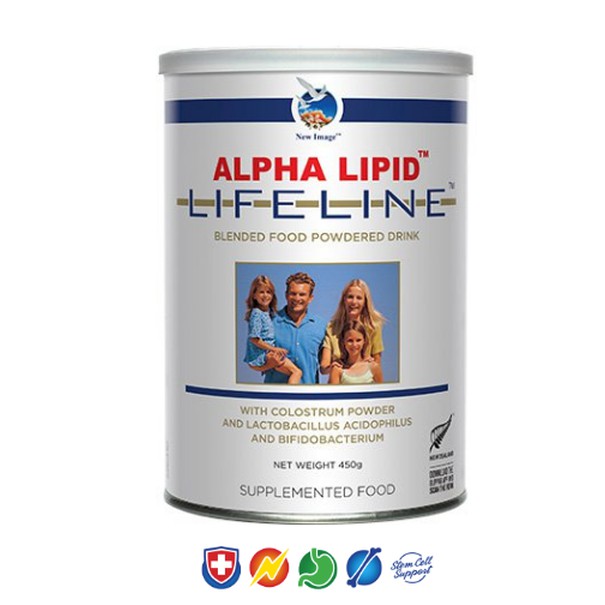 Thực phẩm chứa sữa non Alpha Lipid LifeLine New Zealand 450g chính hãng