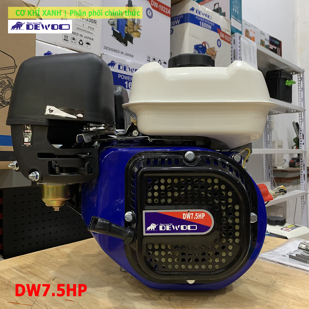 Máy nổ chạy xăng 7.5hp dewoo model dw7.5hp