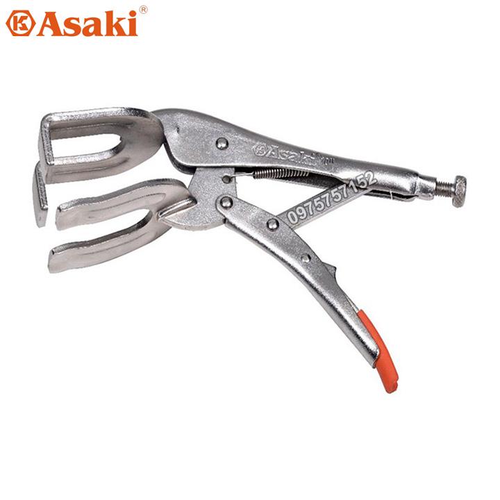 Kìm chết bấm hàn mỏ quặp asaki ak-8271 10inch
