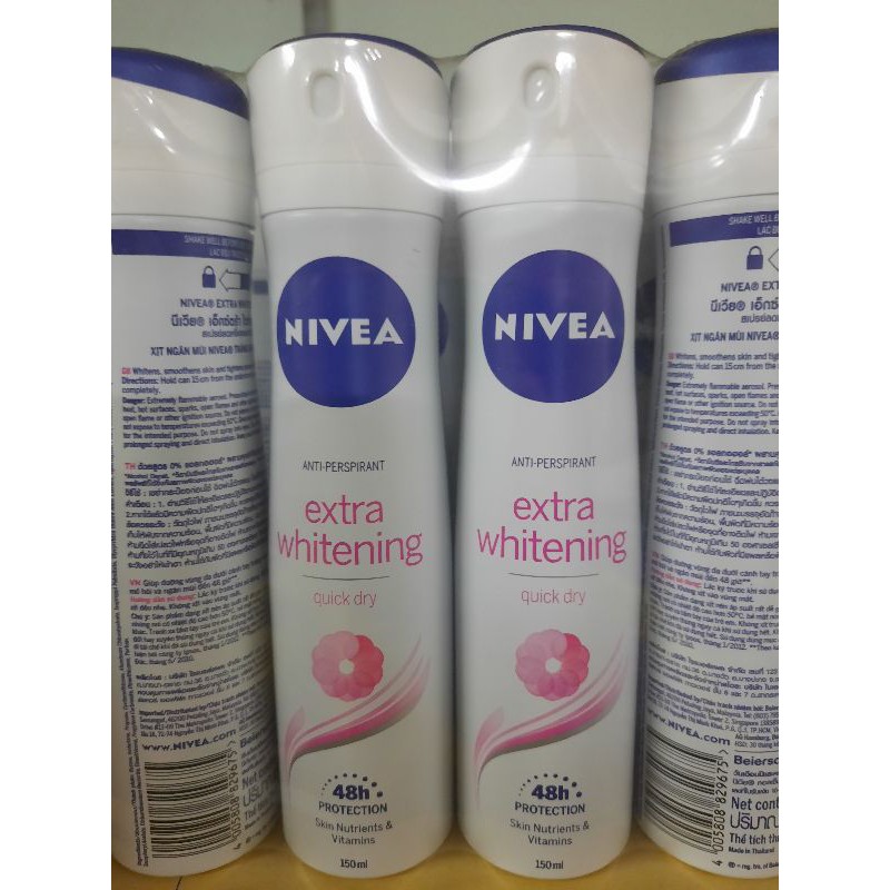 Xịt khử mùi nivea xóa thâm dành cho nữ 150ml