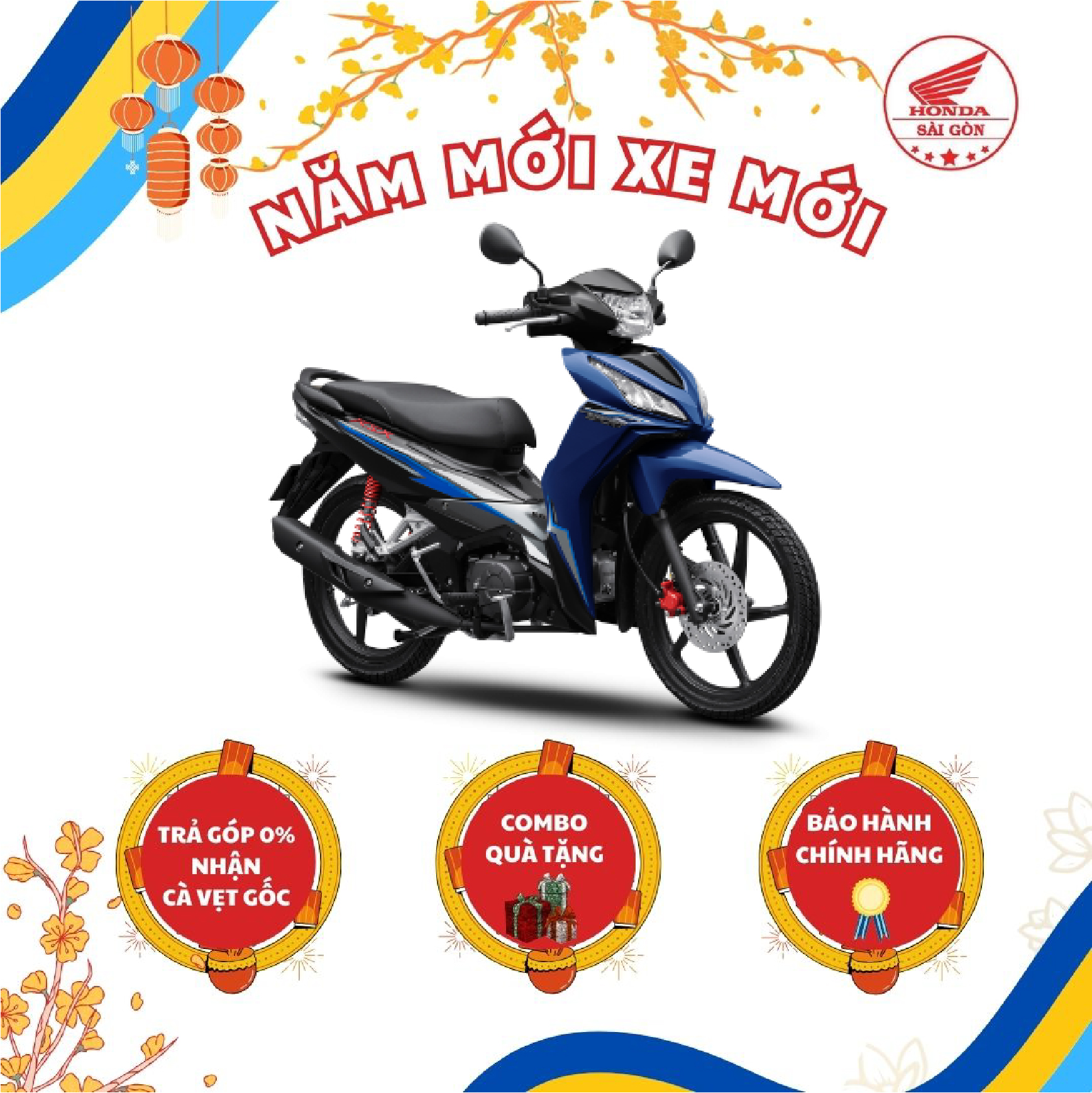 [HCM][Xe máy trả góp 0%]  - Xe Máy Honda WAVE RSX FI - Phiên Bản Thể Thao - 2024