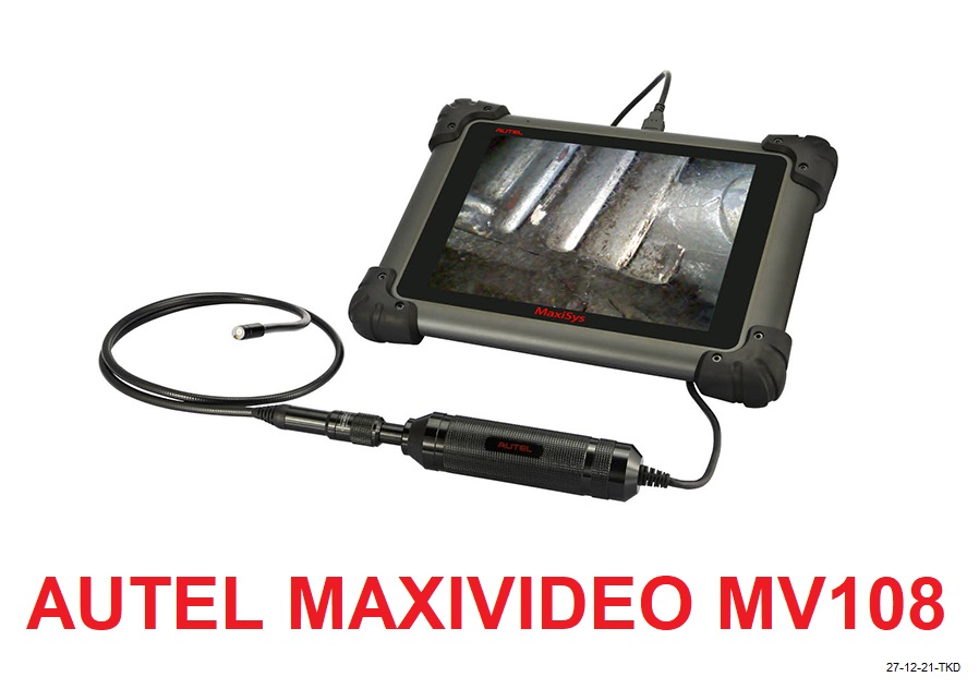 Camera chẩn đoán nội soi kết nối qua máy chẩn đoán maxisys, laptop siêu nét, tích hợp đèn led siêu sáng, nội soi động cơ, buồng đốt, dàn lạnh - hàng chính hãng - autel maxivideo mv108