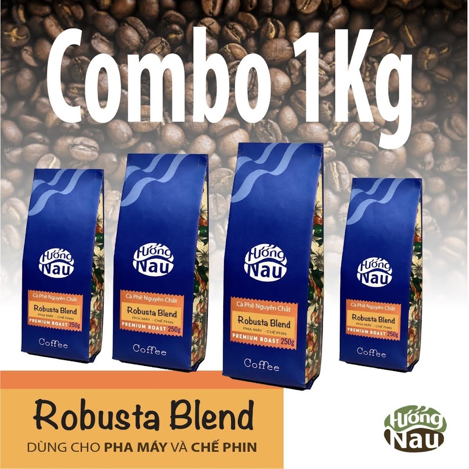[HCM]1 KG 100% ROBUSTA CÀ PHÊ HƯƠNG NÂU RANG MỘC KHÔNG TẢM ƯỚP KHÔNG CHẤT BẢO QUẢN PHA PHIN VÀ PHA MÁY HẠT NGUYÊN CHÁT