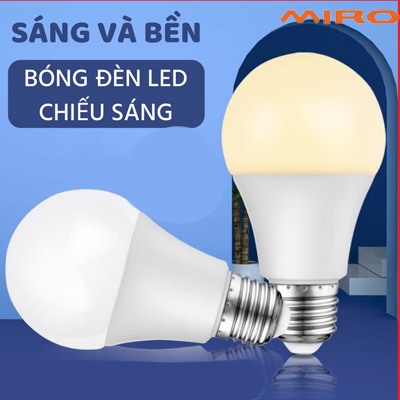 Bóng đèn led đuôi e27 tiết kiệm điện năng
