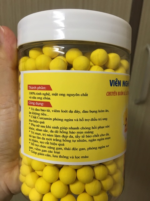 Viên Tinh Bột Nghệ Sữa Ong Chúa Cao Cấp (500gr) viên nghệ sữa ong chúa