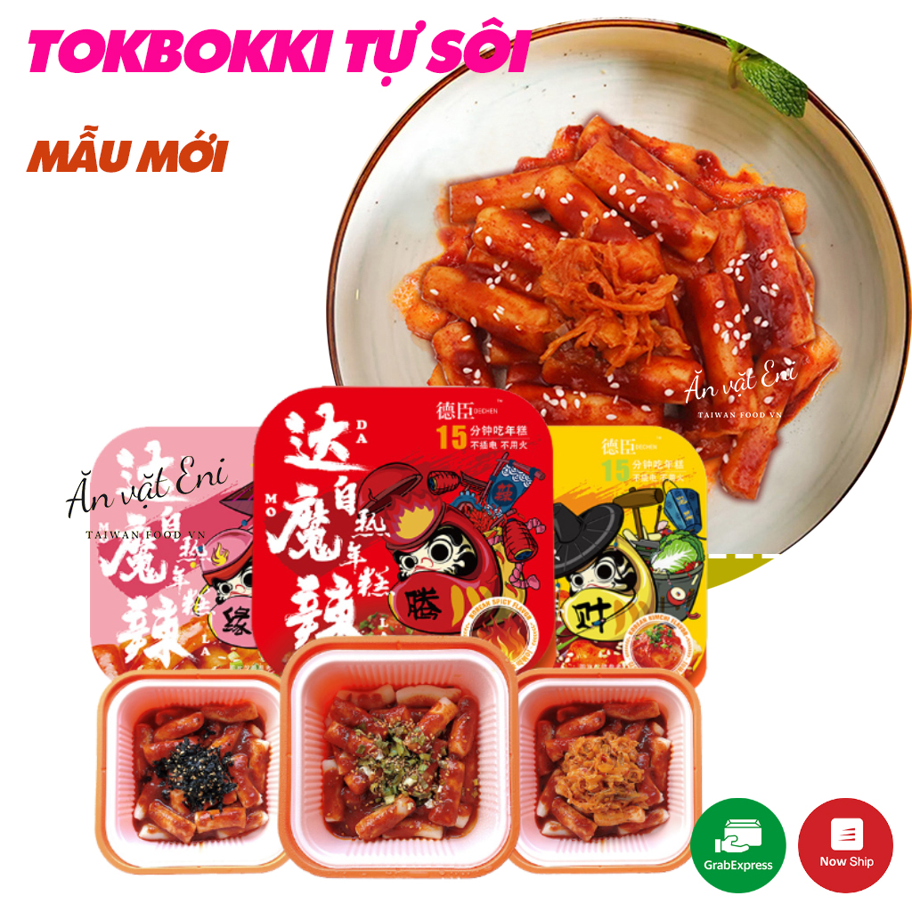 [HCM][MẪU MỚI] Tokbokki Tự Sôi ăn vặt nội địa Trung - Lẩu Tokbokk Tự Sôi