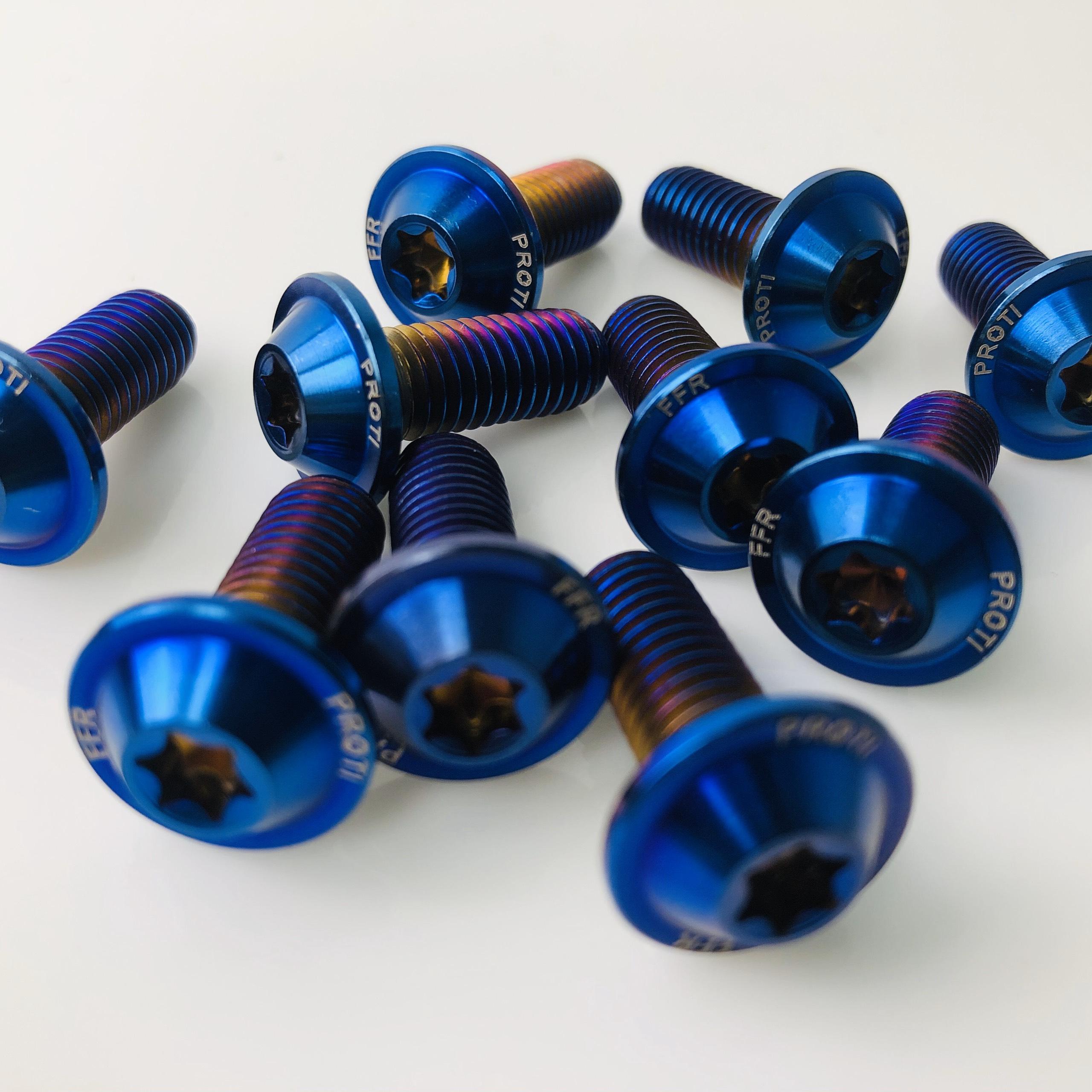 SET10 ốc  đĩa titan gr5 cao cấp gắn cho các dòng xe hiện nay_ kiểu proti