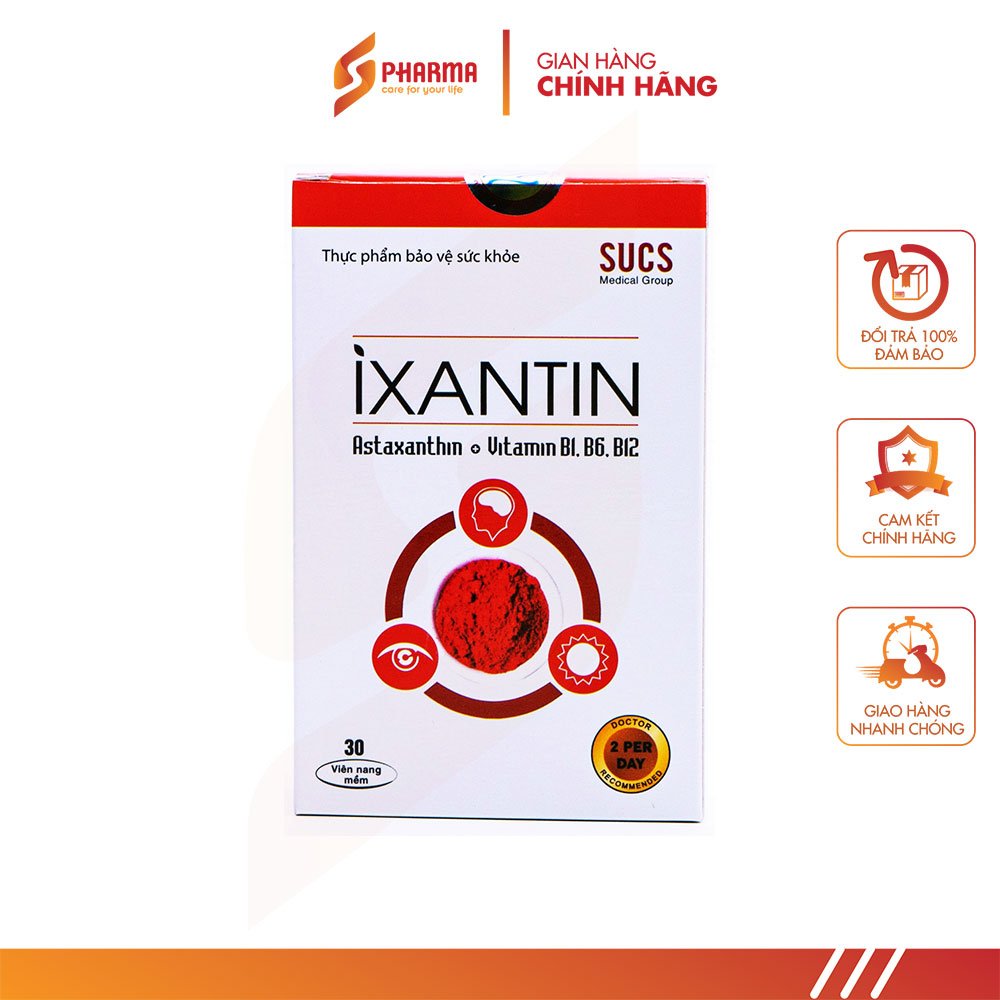 Viên bổ mắt ixantin - hộp 30 viên