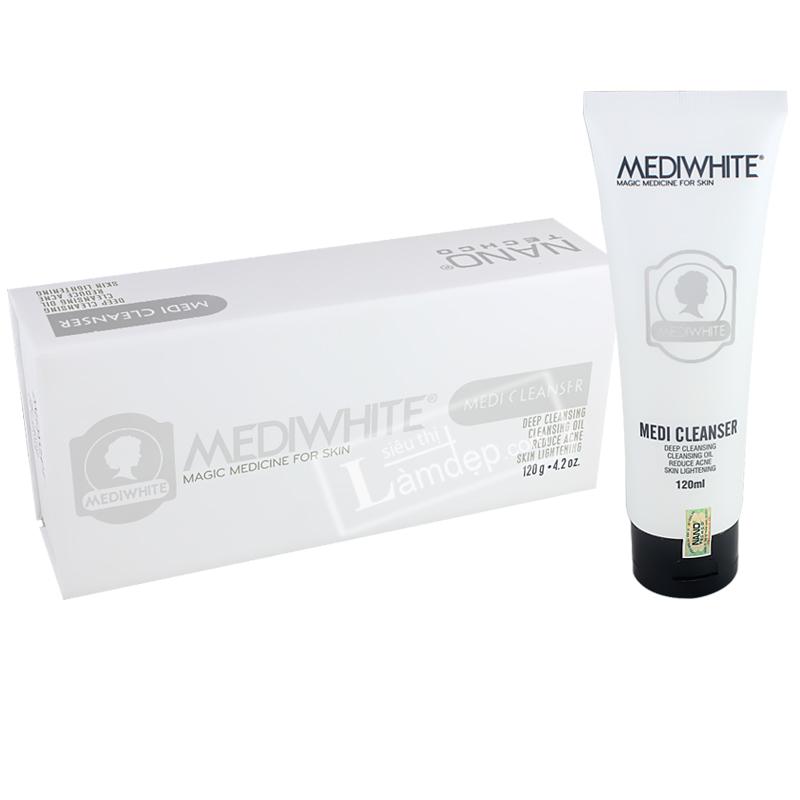 [HCM]Sữa rửa mặt trắng da ngừa mụn Medi White Medi Cleanser