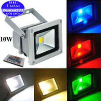 Đèn pha led 10w đổi màu siêu đẹp