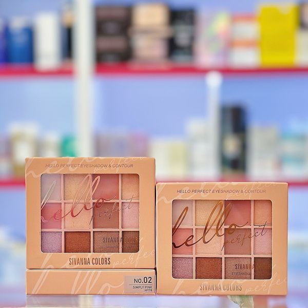 Phấn Mắt & Má Hồng 2 Tầng Sivanna Colors Hello Perfect