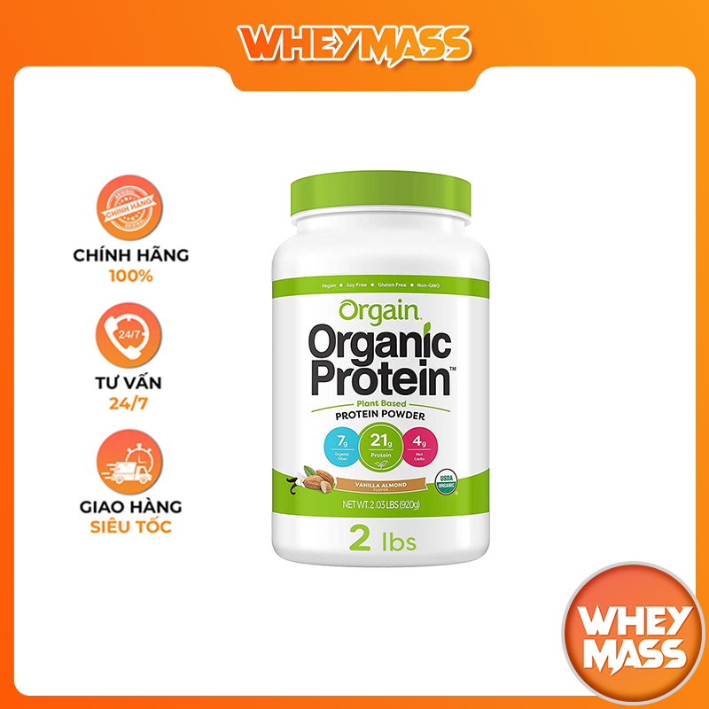 Sữa Bột Dinh Dưỡng Hữu Cơ Hỗ Trợ Tăng Cơ Cực Nhanh Orgain Organic Protein 2lbs