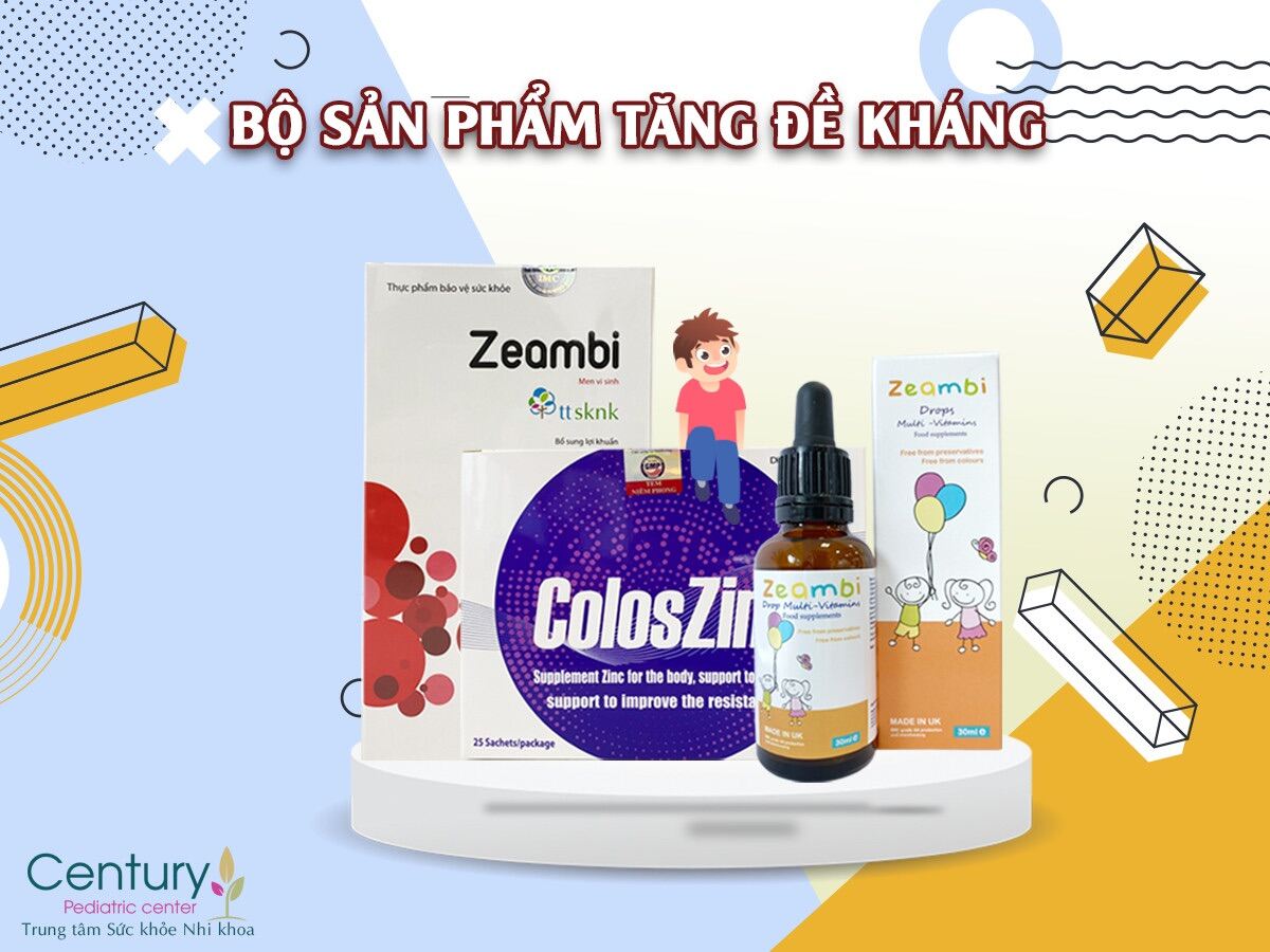 Combo Tăng đề kháng Zeambi dành cho bé hay ốm vặt, bé đề kháng kém