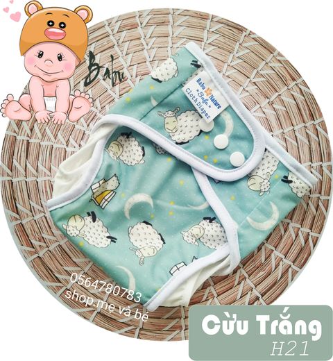 [FREE SHIP] (8 quần 16 lót) Combo 8 bộ bỉm vải babu nature chống tràn size M 3-12kg, L 9-18kg