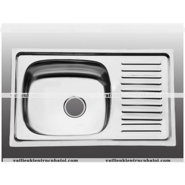 [HCM]Chậu rửa bát inox 1 hộc 1 cánh có chân giá rẻ CRC1H7545