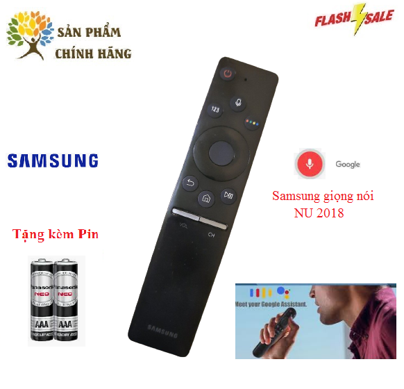 Remote Điều khiển tivi Samsung giọng nói NU 2018 - Hàng chính hãng Made in Viet Nam bóc máy mới 95%