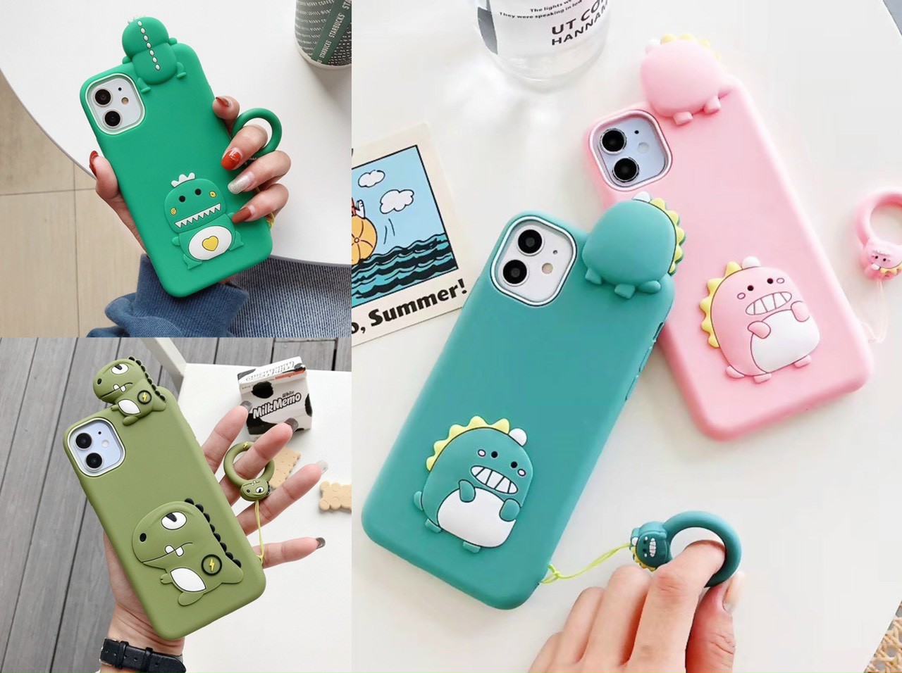 Ốp lưng cao su Khủng Long Iphone 6/7/8/6Plus/7Plus/8Plus/X/Xs/XsMax/Xr/11Pro/11/11ProMax/12/Mini/Pro/Max