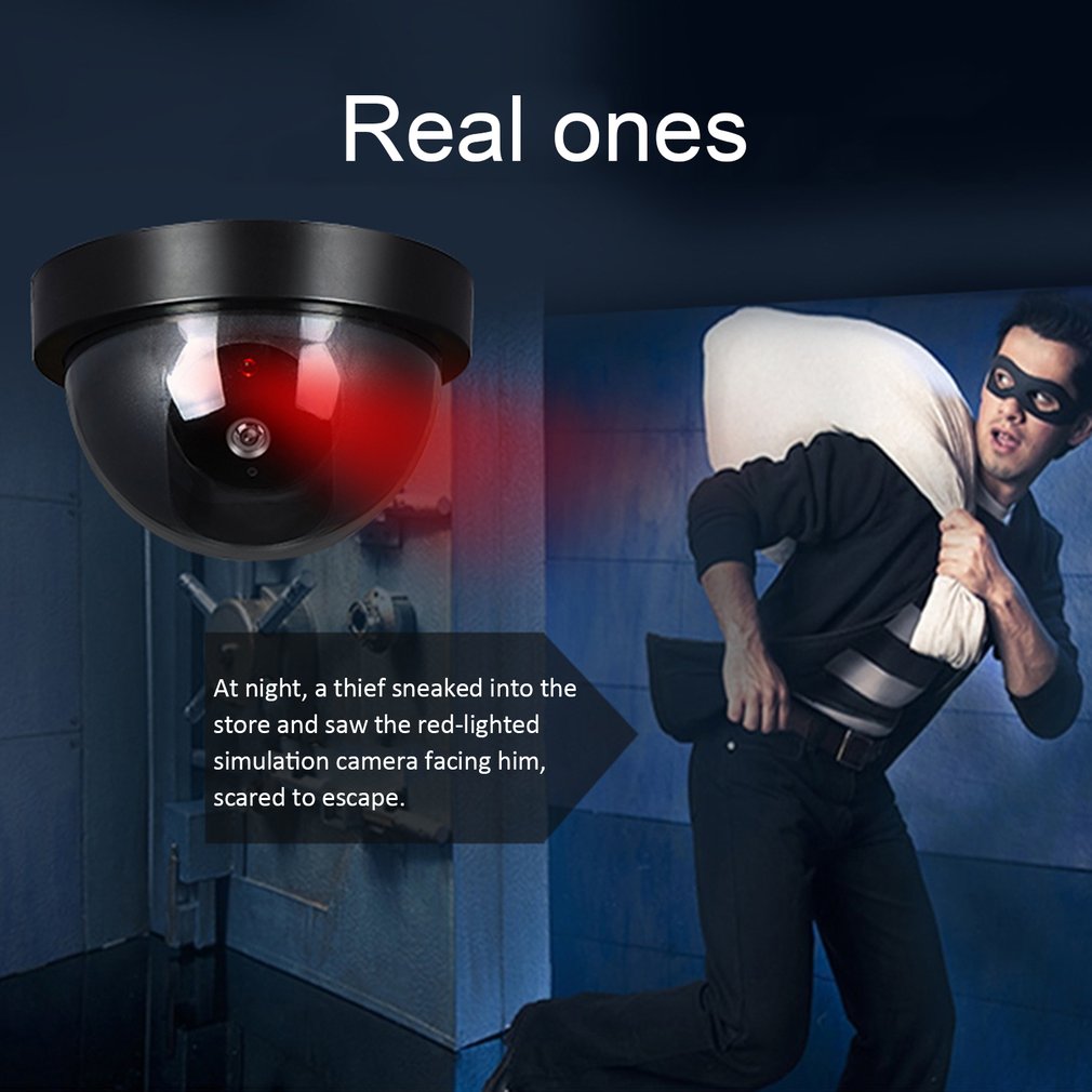 [COD] Mini Camera Giám Sát Dome Trong NhàNgoài Trời, Máy Ảnh, Đèn Flash, Ánh Sáng Màu Đỏ