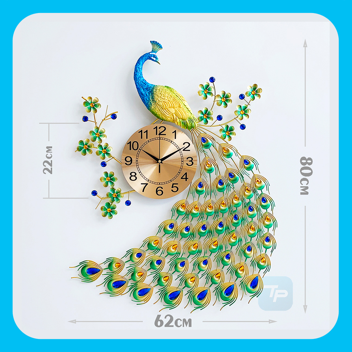 Đồng hồ chim công treo tường 37
